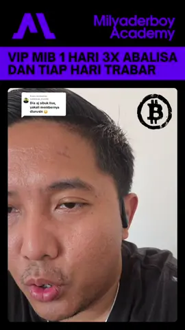 Membalas @sukirman_man02 Tiap hari trabar dan live, coba lu keliling sosmed ada VIP yang se rajin MIB ?? biasanya malah seminggu sekali analisa wkwkeke #altseason #milyaderboy 