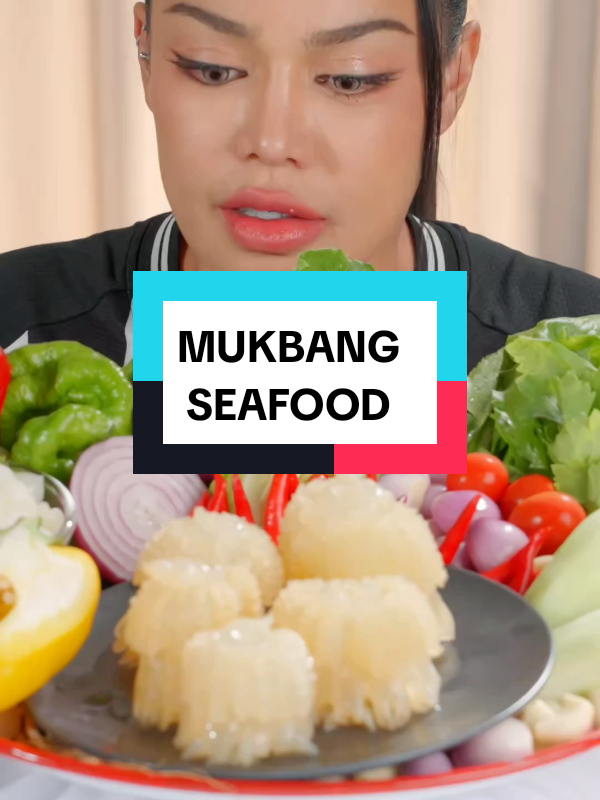 mukbang baby ubur-ubur #asmr #viral #foodies #fyp #seafood 