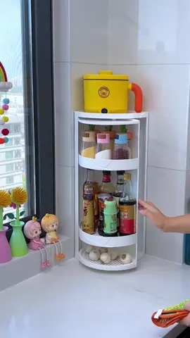 Kệ đựng đồ xoay 360 để ở nhà bếp, nhà tắm sạch sẽ, tiện lợi #xuhuong #giadungnhabep #kededodanang #kegocxoay360 
