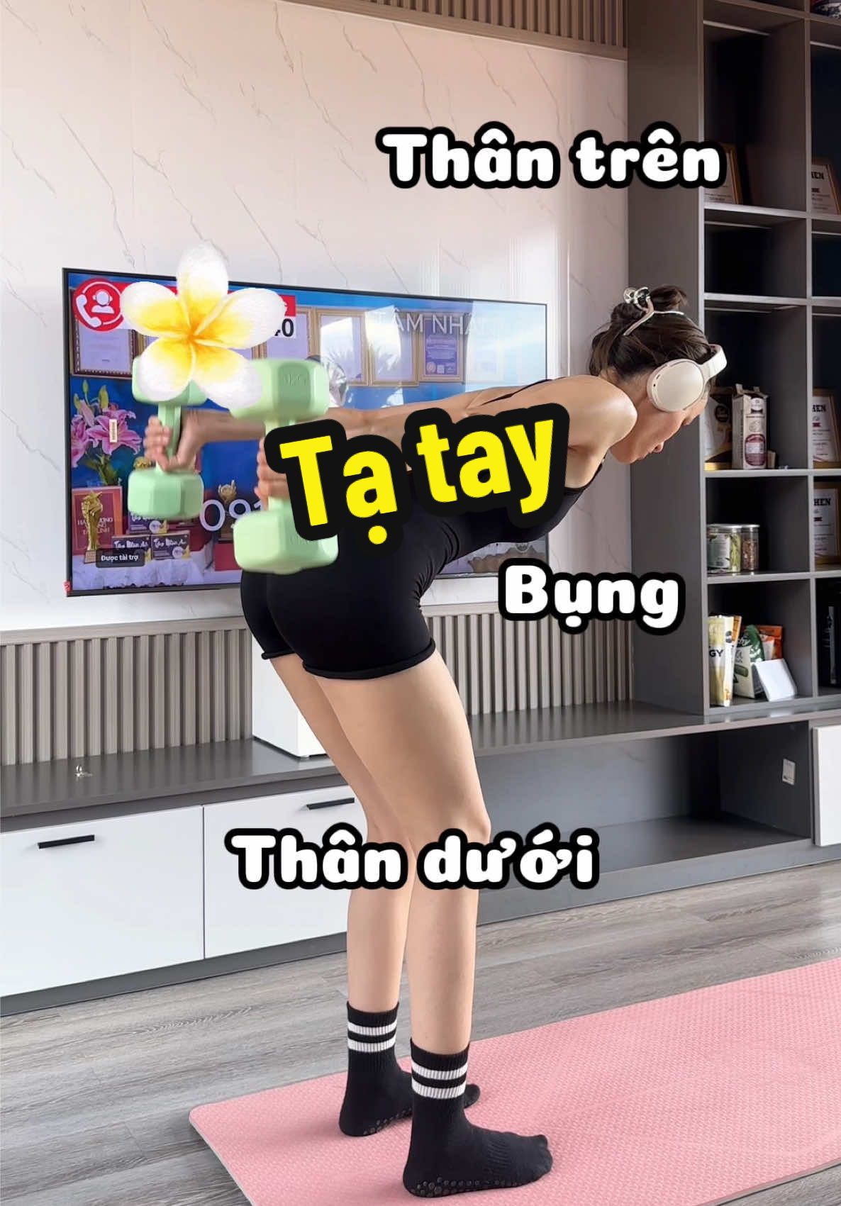 Tạ này tập được nhiều bài quá ạ 🔥#tatay #dungcutaptainha #baitaptainha #fypviralシ #huongnoitapgym 