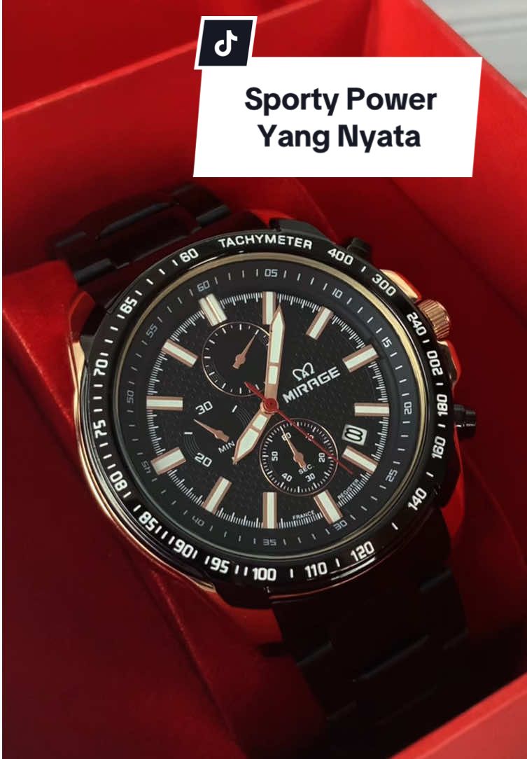 Sporty look, serious performance #miragewatch #jamtanganwanita #jamtanganoriginal #jamtanganbergaransi #jamtangantahanair 
