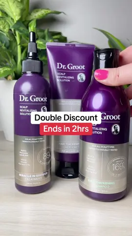 Dr.Groot 3 step Haircare bundle! #drgroot #haircare #tiktokshopcreatorpicks #tiktokshoprestock #tiktokshopblackfridaysale  Final price / discounts / shipping may differ based on your TikTok account, available coupons, and current promotions. Always refer to product listing for the most accurate offers. Individual results may vary.