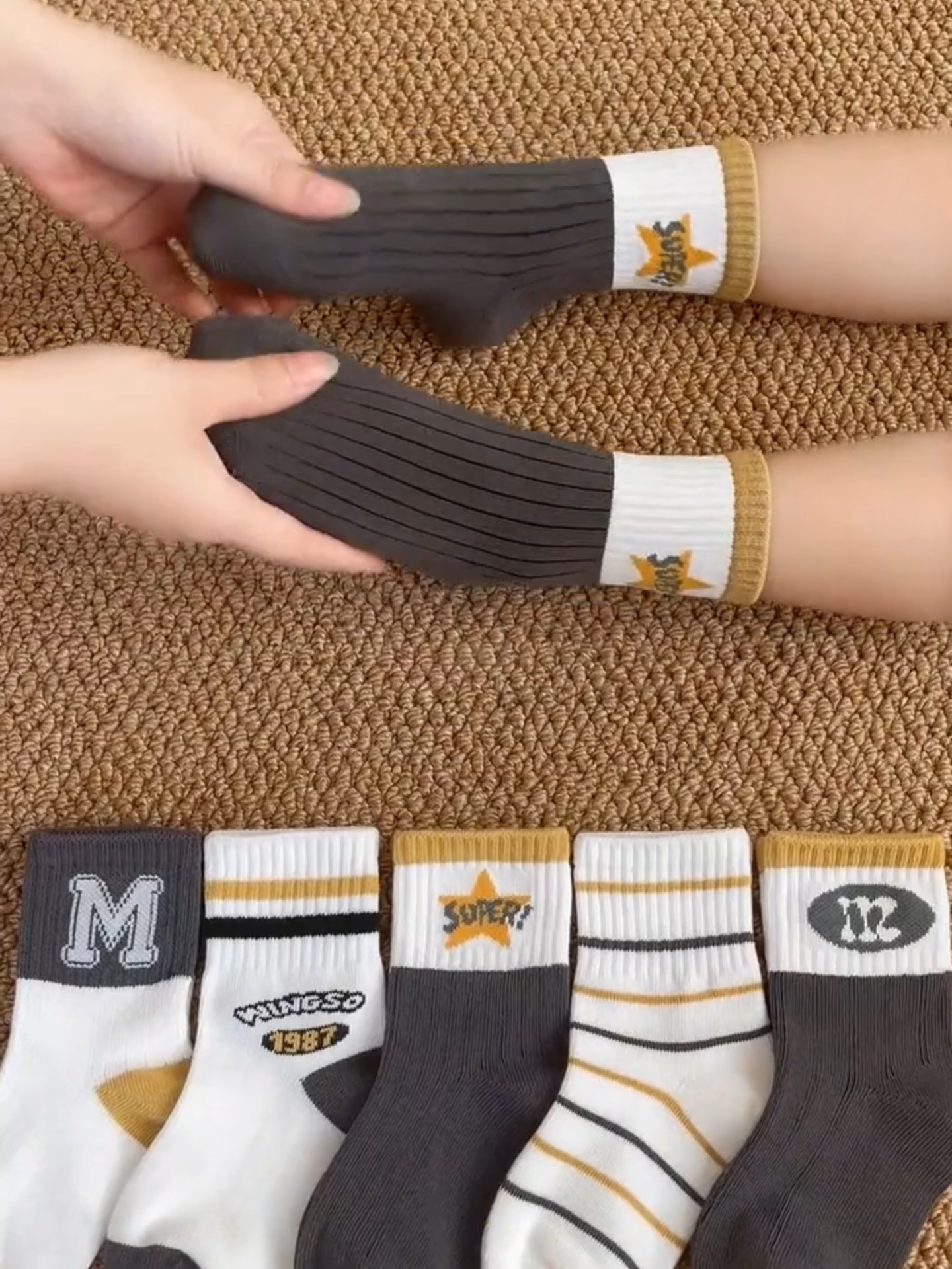 Đôi tất cho trẻ từ 1 đến 10 tuổi chất liệu an toàn thấm hút mồ hôi tốt #review #tatchotre