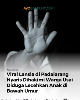 Seorang pria lanjut usia di Kecamatan Padalarang, Kabupaten Bandung Barat nyaris dihakimi massa karena diduga jadi pelaku pelecehan seksual terhadap anak di bawah umur. Kejadian itu viral di media sosial setelah video sejumlah warga hendak menghakimi sang pelaku.  Dalam video itu, terlihat beberapa orang warga benar-benar marah dan berusaha melakukan pemukulan terhadap lansia berjaket loreng dengan penutup kepala warna hitam. Beruntung aksi ini dihentikan aparat kepolisian dan membawa lansia untuk dilakukan pemeriksaan.  Kasi Humas Polres Cimahi, Iptu Gofur Supangkat mengatakan, pelaku diduga pencabulan sudah diamankan, sekarang masih dalam pemeriksaan. Gofur menerangkan, kejadian tersebut bermula saat terduga pelaku tertangkap basah hedak melakukan aksi pelecehan terhadap seorang anak. Akhirnya, warga mengamankan pelaku dengan niat meminta keterangan.  