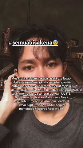 Diskriminasi terhadap rakyat yang kritis selalu saja dilakukan oleh pihak APARAT. Mereka pura-pura tidak tahu bahwa hal tersebut merupakan hak demokrasi yang dimiliki oleh segenap jiwa yang ada di Negeri ini.   Rakyat sudah muak terhadap diskriminasi yang dilakukan oleh “pengayom masyarakat”! Alih-alih jadi benteng pertahanan untuk warga, malahan mereka jadi IMPOSTER yang siap memakan kapan saja mereka mau. #fyp #reformasidpr #adilipolisi #crime #aktivis