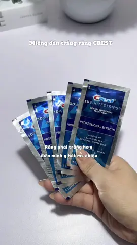 Gì chứ răng là phải trắng thì cười mới xinh, giao tiếp mới tự tin nhé, dù là nam hay nữ ☺️#crest #miengdantrangrang #dantrangrangcrest #trangrang #lamdepkhongkho #viral 