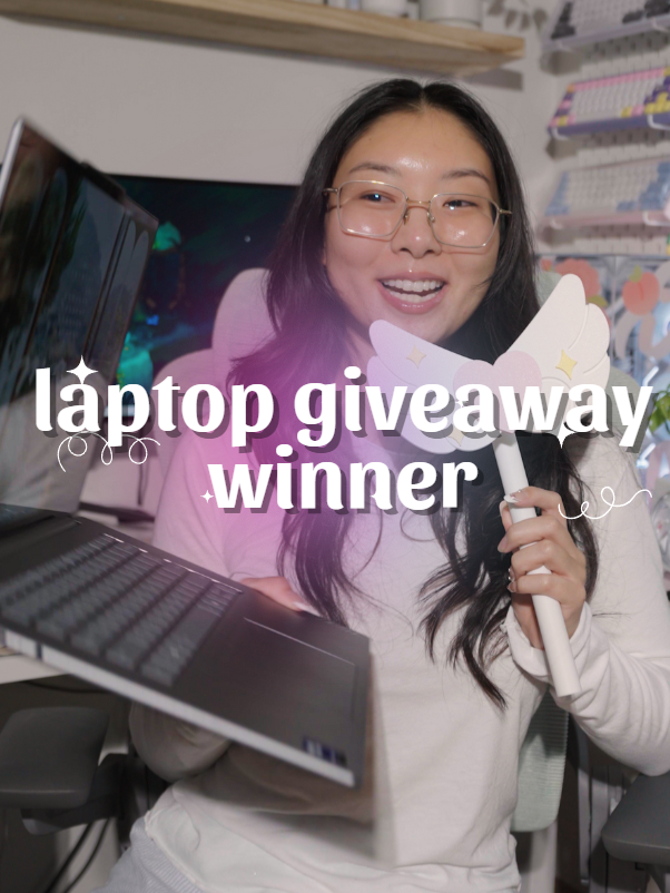 CONGRATULATIONS TO THE WINNER OF THE @lenovo LAPTOP -- @kayla.kosasih ON TIKTOK!!! Don't worry if you didn't win, I'm already planning the next one 💗✨ #Tech #laptop #backtoschool