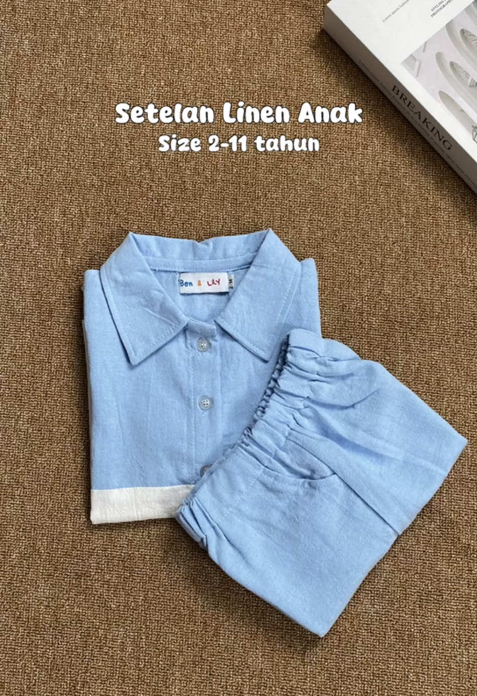 Setelan linen anak cakep bgt banyak pilihan warna 😍🫶🏻 #setelananak #onesetanak #bajuanak #ootdanakcowok #fyp 