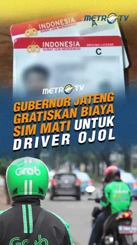 Gubernur Jawa Tengah Ahmad Lutfi gratiskan biaya pengurusan SIM habis masa berlaku untuk driver ojek online di Semarang. #tiktokmetrotv #terkini #tiktokberita #beritaviral #beritatiktok #viral #fyp #Jawatengah #Gubernur #Ojol #Semarang #SIM #driverojol