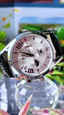 Đồng hồ olevs 2876 thiết kế mặt số hoa văn cùng 5 kim mượt mà. #xuhướng #phukienthoitrang #donghodeotay #donghodayda #donghoolevs 