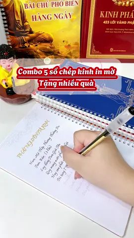 Combo 5 sổ chép kinh in mờ tặng bút chép kinh và nhiều quà #quynhlamlam68 #chepkinh #chepkinhdiatang #chepkinhgieoduyen #combo5sochepkinh  @Quỳnh Bán Sách  @Quỳnh Bán Sách  @Quỳnh Bán Sách 