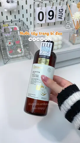 Nước tẩy trang chân ái cho làn da dầu mụn của tui ✨ #nuoctaytrang #nuoctaytrangbidao #cocoon #nuoctaytrangcocoon #cocoonvietnam 