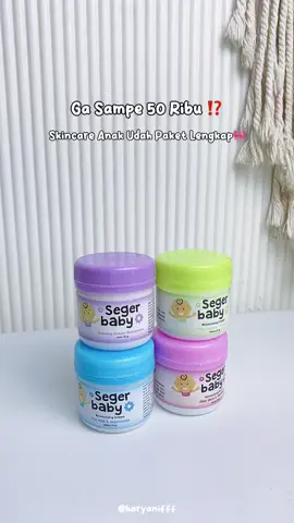Tiap warna beda fungsi tapi udah lengkaaap banget jadi skincare & bodycare anak😍 #skincare #bodycare #skincareanak #fyp #segerbaby 