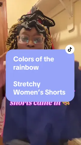 Could you guess what colors came my 8 pair of shorts came in?? Love this variety and the stretch on these are amazing 🤩 definitely lounge wear or workout shorts! #exerciseshorts #womensclothes #tiktokshop #women #shorts 