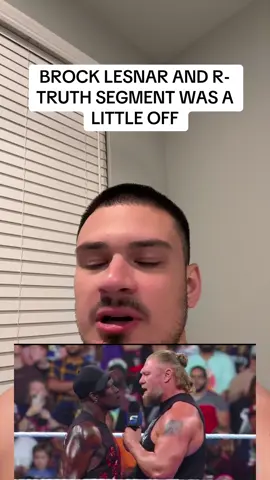 BROCK LESNAR AND R-TRUTH ON SMACKDOWN FELT OFF. JUST ME? #WWE #wweraw #wwesmackdown #brocklesnar #rtruth 