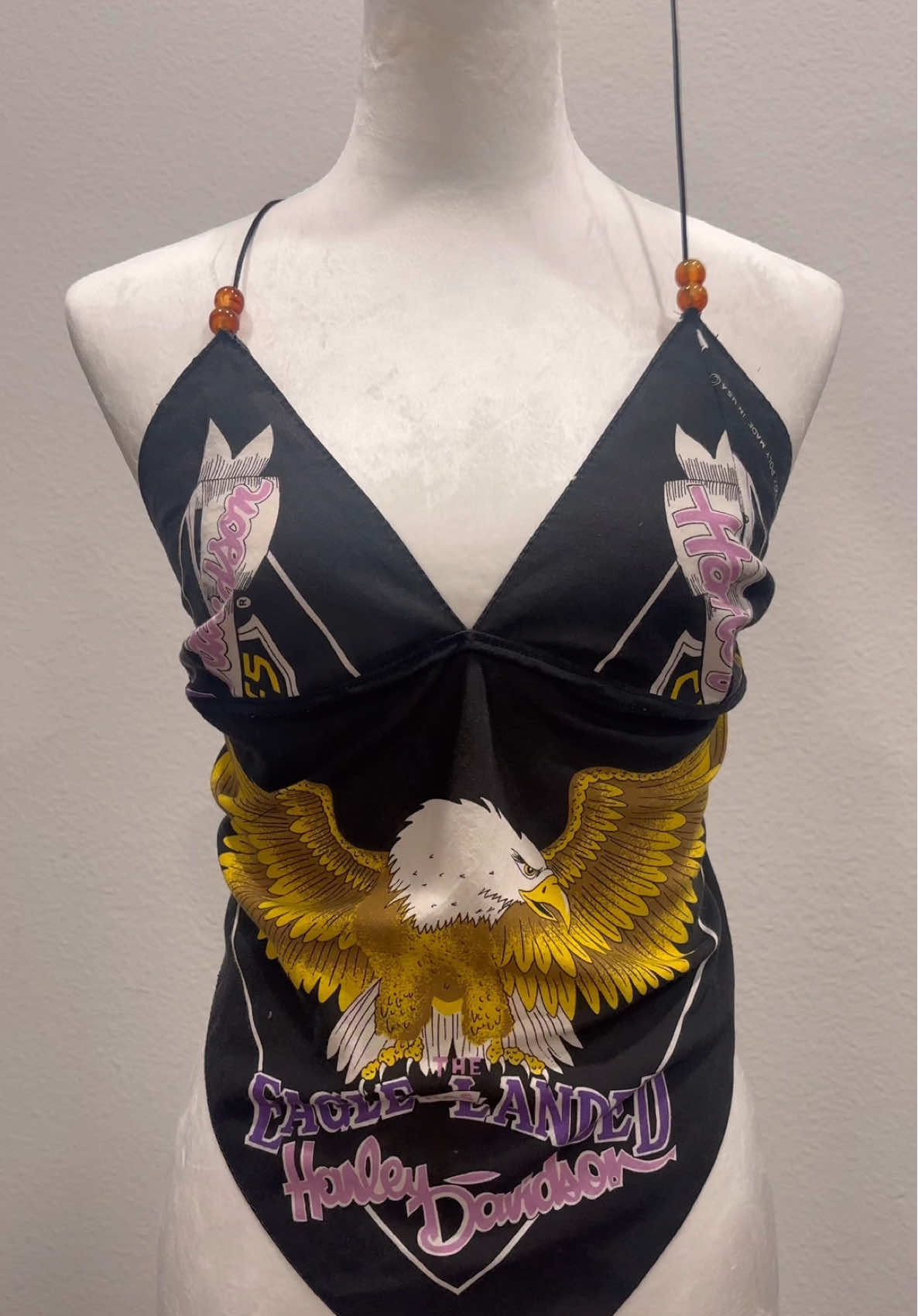 make a #harleydavidson halter top with me 🧵🪡♥️