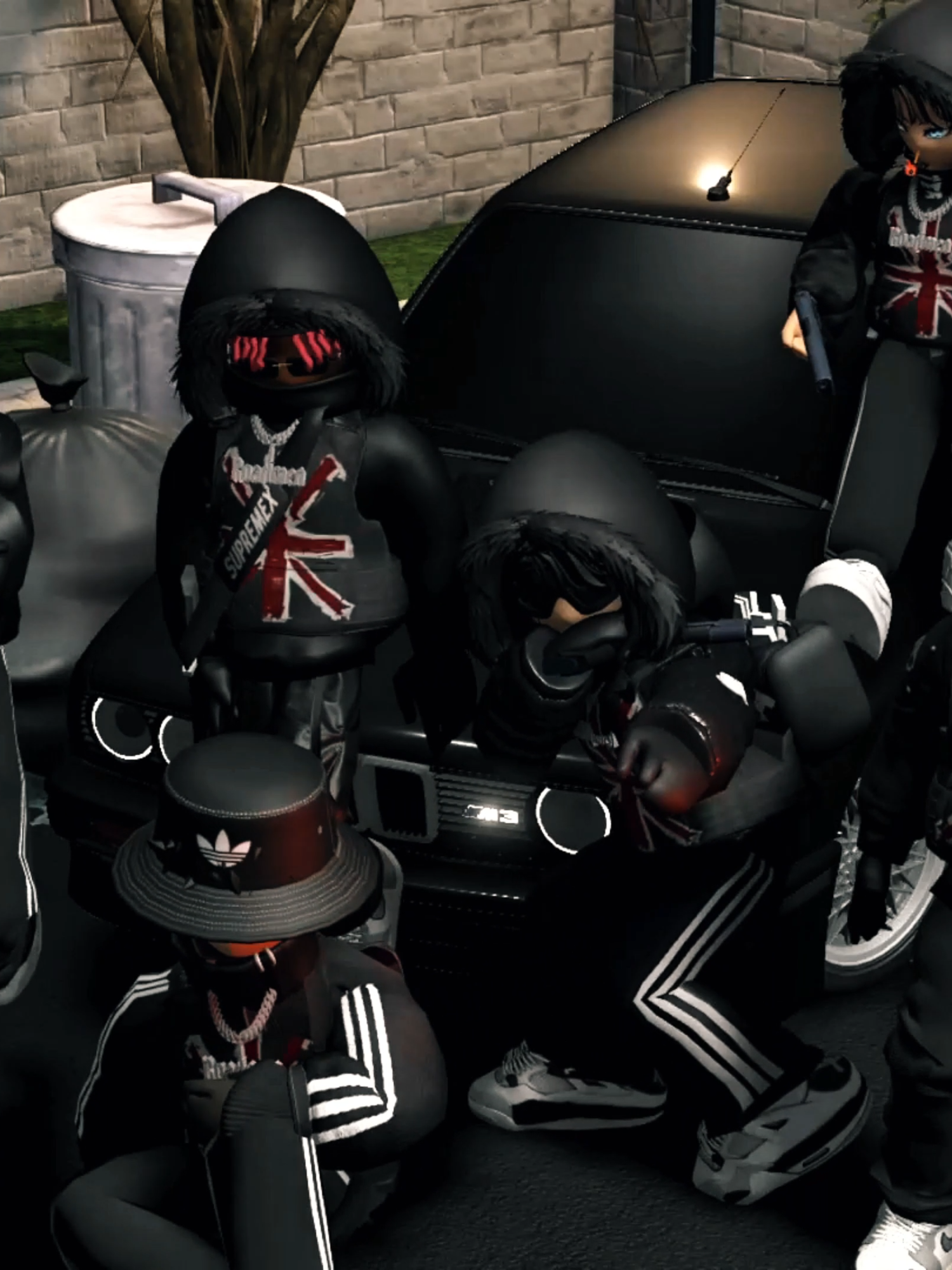Black motion. w/ @dubidudotexe @itsfadzz @bukii28 @rmdhnsptrutm @oji.samaa @sayyidmn13 @anothernoiii @abcdeman3  #roblox #robloxedit #robloxfyp #bjfphotostudio #roadmen