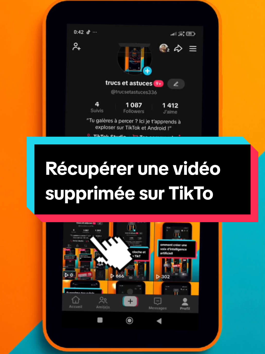 Tu crois qu’une vidéo supprimée sur TikTok est perdue à jamais ? Regarde ça, et dis-moi en commentaire si tu connaissais cette astuce. » #astucetiktok #tiktoktips #conseilstiktok #videotiktok 