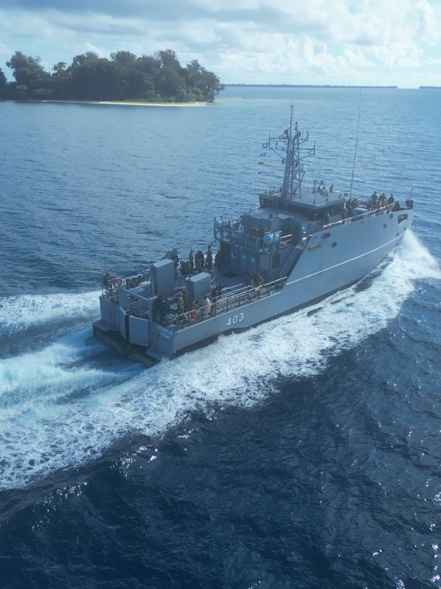 PNG 50th anniversary: Navy Boat 403, Harbour Cruise #png50 #pngtiktok🇵🇬 #manus #lombrum #lorengau 
