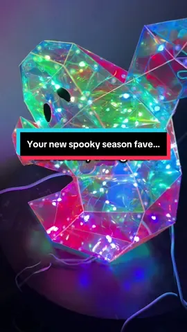 This light up ghost prism light from @Oriental Trading Company is a must for any Halloween lover.  It’s so cute and vibrant and really wows your kids and family.  Grab yours before light up ghost light today.  #orientaltradingcompany #halloweendecor #spookyseason #spookydecor #ghostdecor 