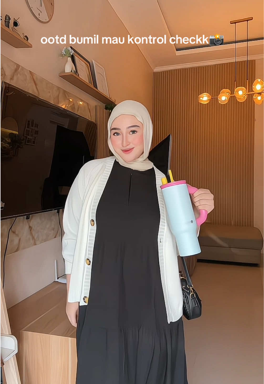 Outfit paling nyaman💗 #ootdbumil #outfitbumil #fashiontiktok #innerdress  #creatorsearchinsights 