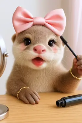 #usa #otter #cutepet #makeup #usa_tiktok 