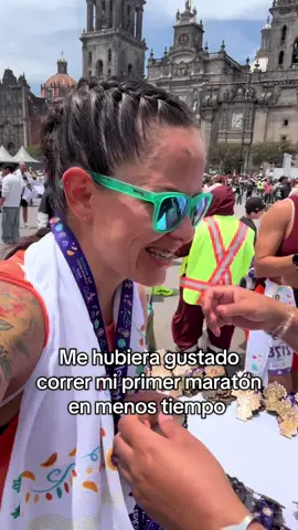 Si Cris! Corrimos un maratón !! 🎉 #maratoncdmx #miprimermaratón #maraton #Running #run 