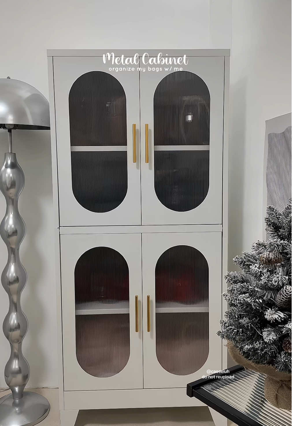 Replying to @kaezuri let’s organize my bag with this aesthetic metal cabinet 💭💫 #cabinet #metalcabinet #cabinetorganizer #aestheticcabinet #dustproofcabinet 