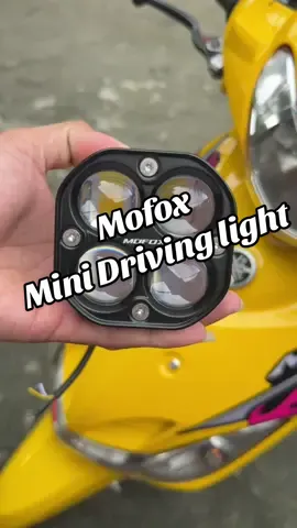 Mofox D2-1 (red) laser gun mini driving light for motorcycle led 80w auxiliary light angel eyes red fog light 