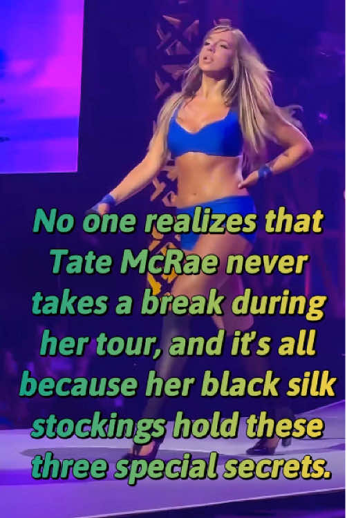 No one realizes that Tate McRae never takes a break during her tour, and it's all because her black silk stockings hold these three special secrets.#tiktok #usa #foryou #foryoupage #singer 