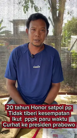 Faisal 20 tahun honor di satpol pp tidak diberi kesempatan mengikuti pppk paru waktu faisal curhat ke president prabowo #president #gerindra #partaigerindra #prabowopresiden2024 #bkn 