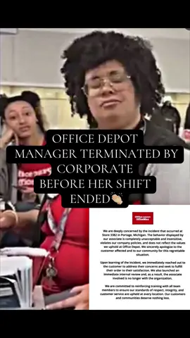 Manager refused to print a Charlie Kirk poster that was paid for in full calling it “propaganda” she was swiftly terminated by the CEO of @Office Depot👏🏼 