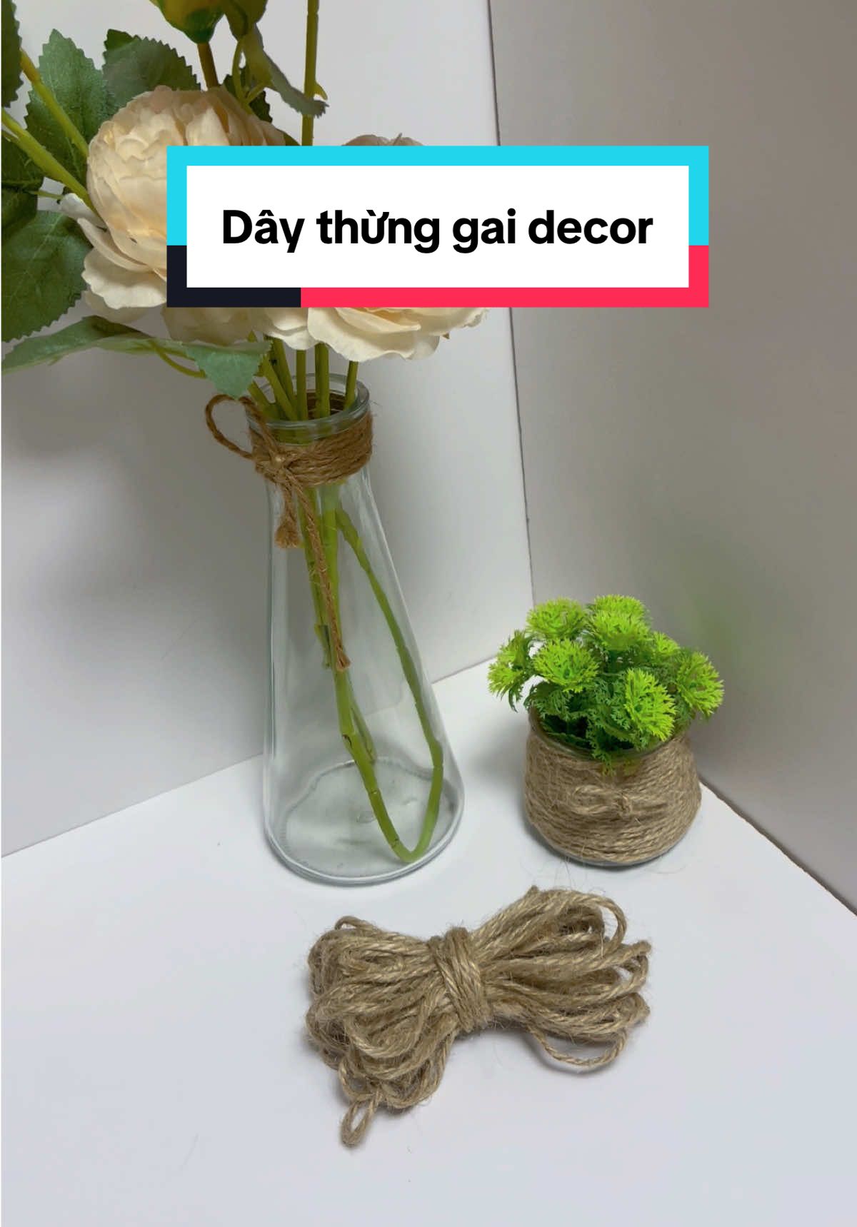 Dây thừng gai decor, trang trí Handmade #daythung #daythungtrangtri #daythungdecor #daythunggai #decor 