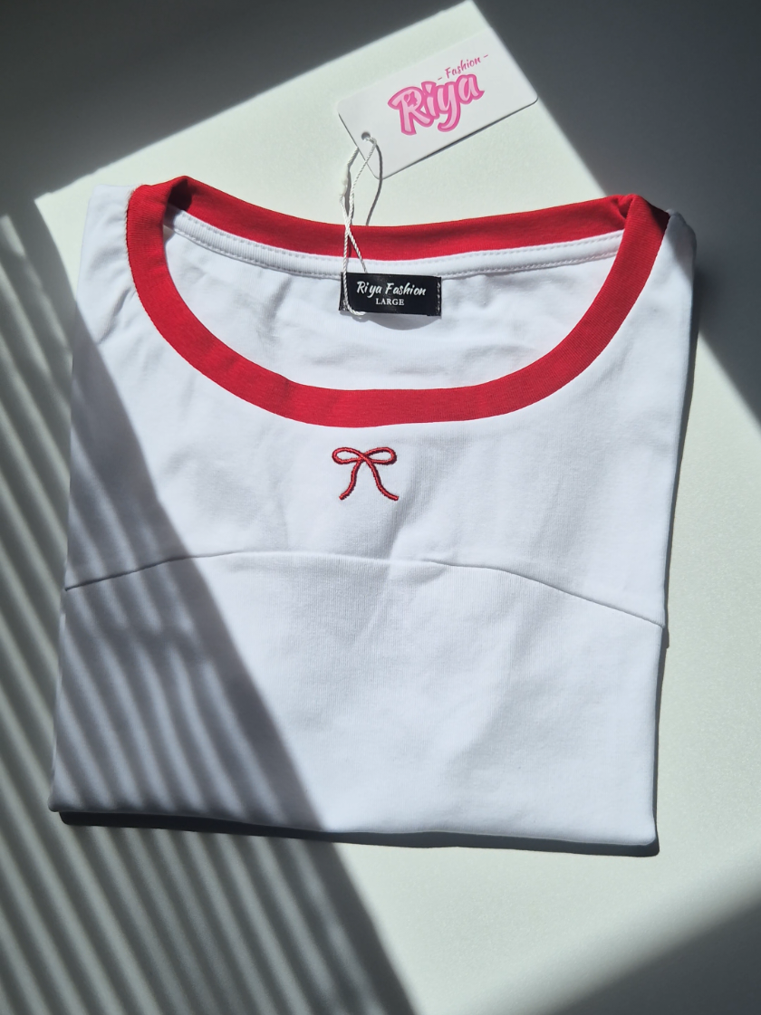 Ribbon Top Pure Cotton Basic Top #basictop #ribbontop #topforwomen 
