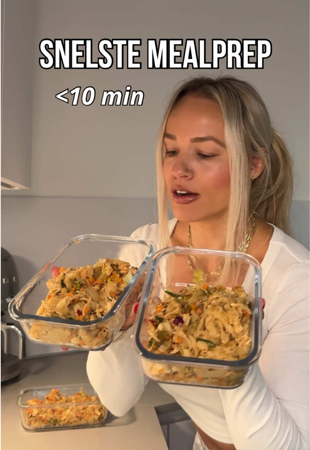 De snelste mealprep: klaar in 10 minuten. Check de video en zie hoe makkelijk het kan zijn 👀🍜 Wat is jouw favo mealprep? 🧡 #mealprep #eiwitrijk #afvallen #gezondeten #onlinecoach 