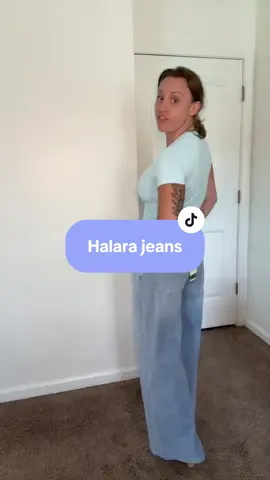 Can’t wait to try the smalls! Don’t forget to size down in these super cute jeans! @Halara_official #halarajeans #halarasweatpantjeans #sweatpantjeans  #baggyjeans #tiktokshopnewarrivals 