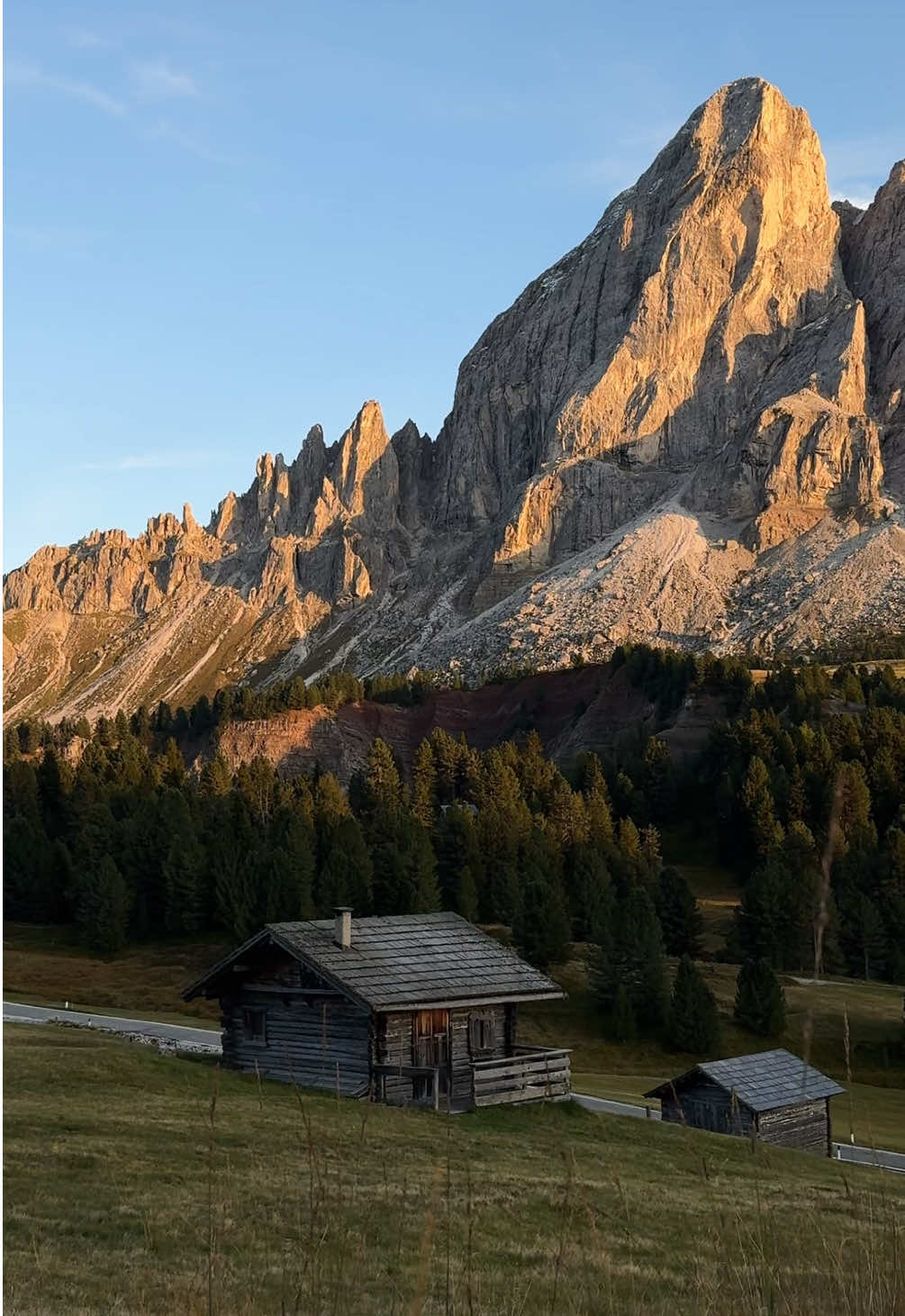 when the sun sets in the Dolomites #dolomites #hiketok #mountains #nature 