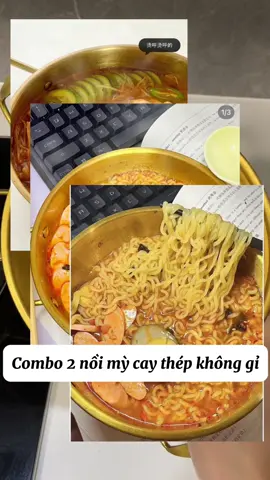 Nhà nào cũng nên sắm nồi nấu mì cay như này rất tiện lợi #noinaumi #noinaumini #noinaumidanang #noinaumicay #noinaumimini 