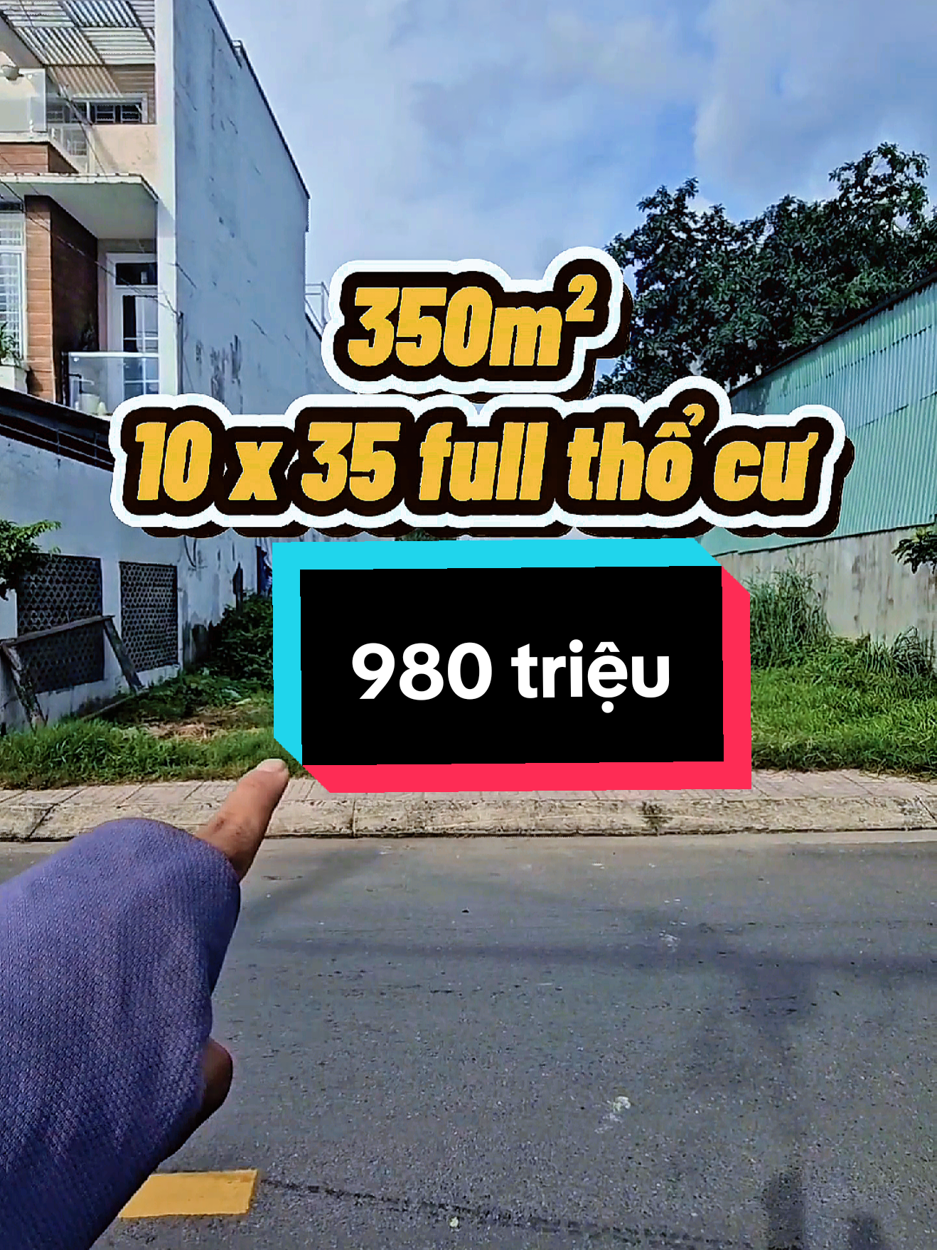 Bán nhanh lô đất ngay trung tâm thị trấn Củ Chi nằm trên mặt tiền Nhữ Tiến Hiến với DT 350m2 full thổ cư giá 980tr #datcuchigiare #datcuchi #thinhhanh #xuhuong #batdongsan 