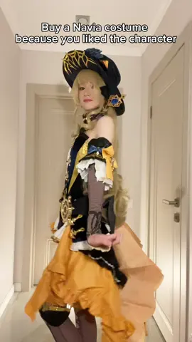 This is a joke, I love Navia, I even won a prize at the festival with this costume 😎 #cosplay #cosplayer #fyp #navia #GenshinImpact #naviagenshinimpact #naviacosplay #genshinimpactnavia #ashiashi 
