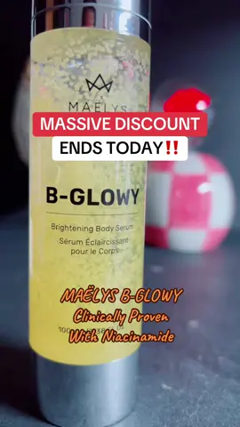 MAËLYS B-GLOWY  Clinically Proven With Niacinamide Trending products flash sale discount women's products women 30+ women 40+ @MAËLYS  #tiktokshoprestock #superbrandclub #viralontiktokshop #TikTokShopCreatorPicks #glowingskin  Final price may vary depending on each customers available coupons. Promotion may have ended by the time you see this.