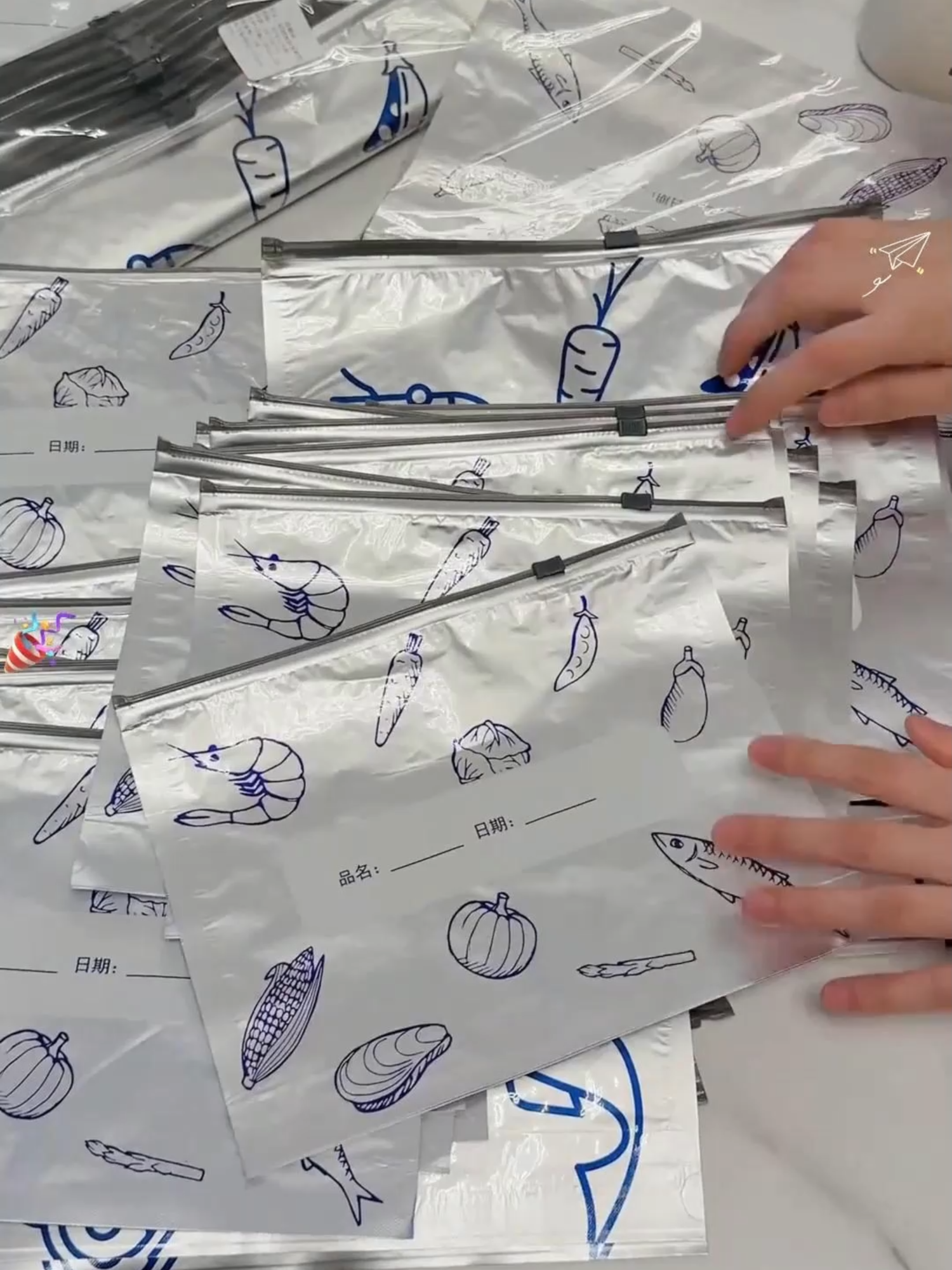 Sayur daging masih simpan dalam plastik pasar?--Guna je beg aluminium foil ni~#beg penyimpanan segar#woven bag simpan sayur#tempat isi minyak x50 all new#aluminium ziplock bag#beg aluminium ziplock