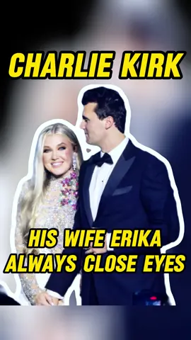Why Charlie Kirk's wife Erika close her eyes during her entire memorial speech?  The truth behind it's heartbreaking.#charliekirk #news #usa #fyp #celebrity 