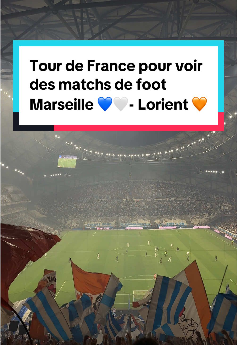 Tour de France pour voir  des matchs de foot  Marseille - Lorient  #marseille #om #omfcl #fclorient #teamom 