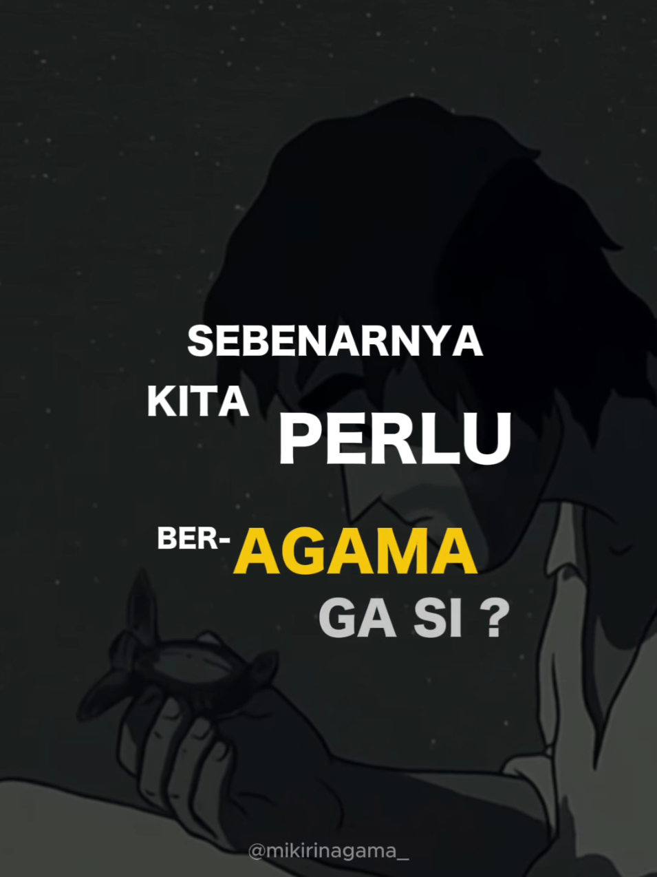 Apakah kita butuh Beragama?  .  .  .  .  .  #filsafat #kritis #logika #muslim #tuhan 