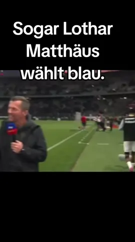 #LotharMatthäus wählt auf Nachfrage des Sky Moderators #blau  #deutschtiktok 