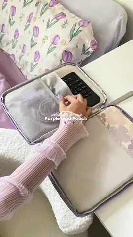 Girl, I’m inloveee 💜🥹 finally got this purple ipaaad pouch 💐 #ipadpouch #ipadbag #ipadaccessories #ipadessentials 