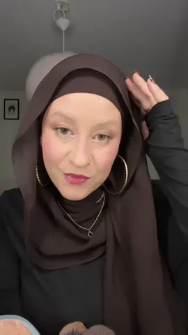 #fall #brown #hijab #gold 