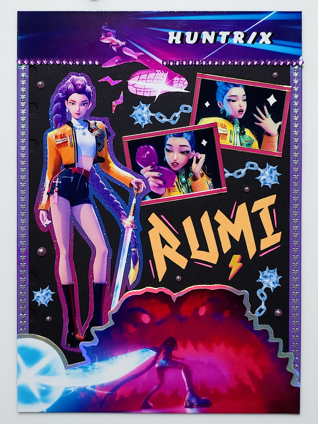 KPop Demon Hunters Huntrix Rumi (HUNTR/X) 케이팝 데몬 헌터스 헌트릭스 루미 다꾸 journal asmr #scrapbooking #journaling #1min #asmr #animation #kpopdemonhunters #huntrix #rumi #howitsdone #케이팝데몬헌터스 #헌트릭스 #루미 #netflix