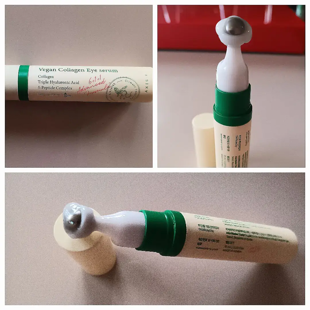 --> Triple acide hyaluronique --> Végane --> Complexe de 5 peptides Je teste ce sérum pour les yeux au collagène et j'ai obtenu des résultats en cinq jours. Mes poches sous les yeux se sont atténuées, ma peau est plus lisse et mieux hydratée J'attends de voir l'évolution sur les prochains jours. L'application du sérum par la bille c'est vraiment top ! 👌 Découverte du produit via @yesstyle_fr #YesStyle #yesstyleinfluencers #axisy #axisyeyeserum #axisyglowserum
